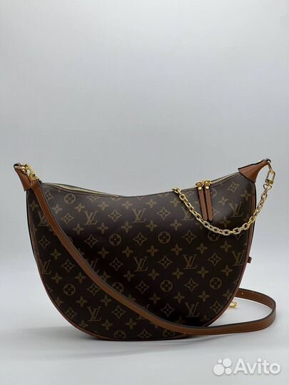 Сумка-хобо Louis Vuitton Loop Monogram, коричневый