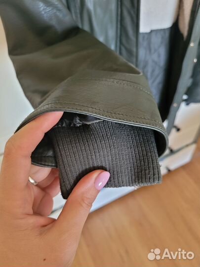 Кожаная куртка экокожа S