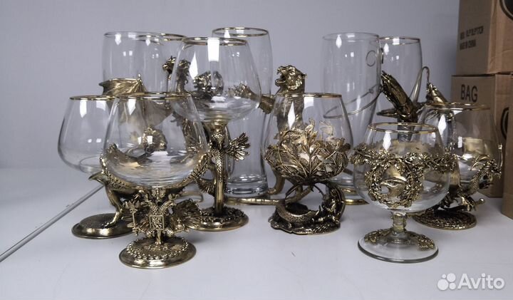 Стопки. Бокалы для коньяка. Пивные бокалы