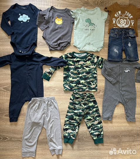 Одежда пакетом на мальчика 74-80