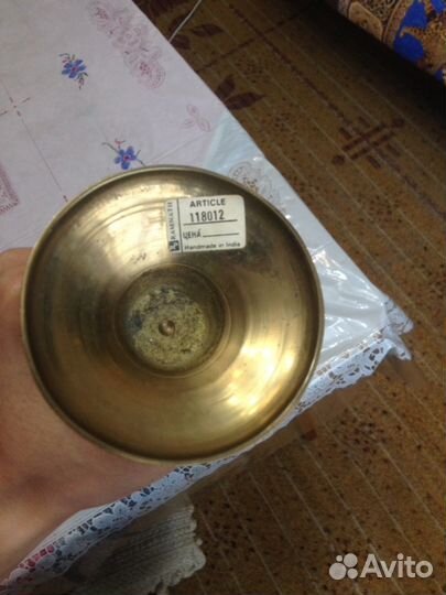 Ваза латунная Rammath handmade India