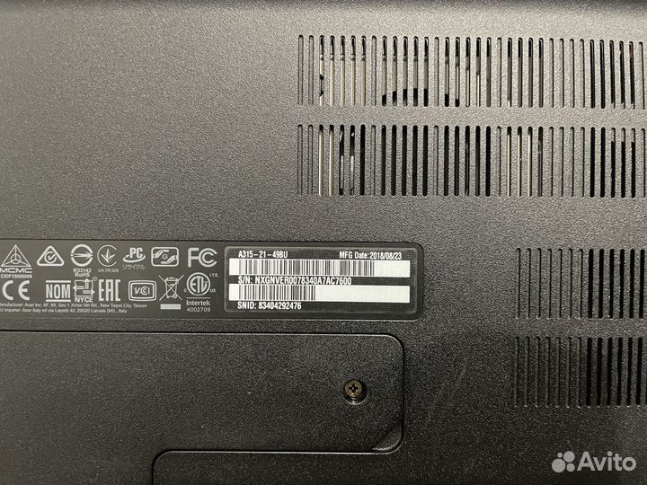 Acer aspire 3 a315 21