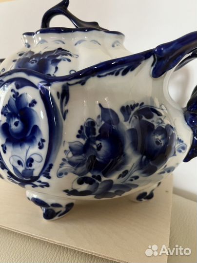 Супница Гжельская посуда