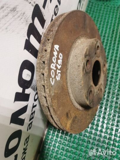 Диск тормозной передний Toyota Corona ST190 3SFE