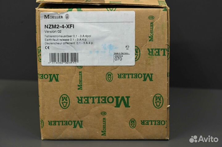 Moeller Eaton NZM2-4-XFI 292344 4П новый, 1 шт