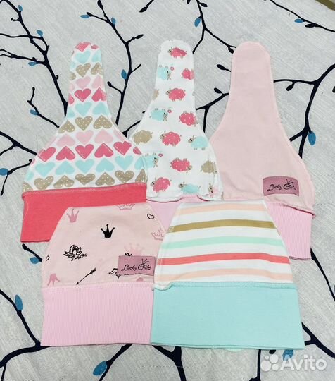 Набор шапок-луковок 5 штук новые Lucky child