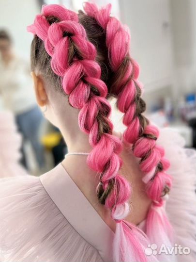 Канекалон, стрижки,окрашивание,прокол ушек