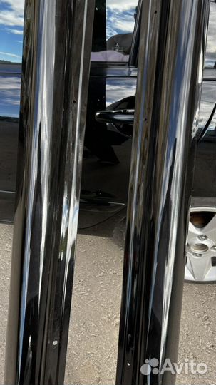 Накладки на пороги mitsubishi Lancer 9