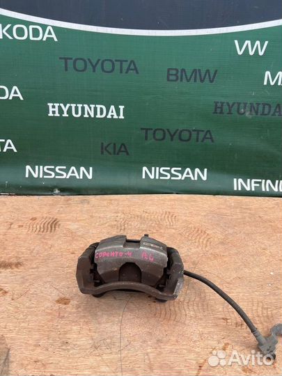 Суппорт тормозной передний левый Kia Sorento 4 4WD