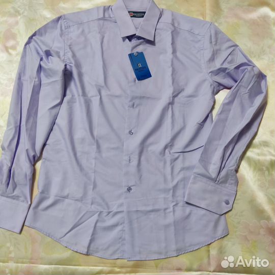 Рубашка школьная подростковая с длинным рукавом