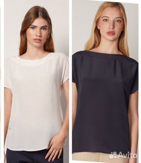 Футболка вырез лодочка Falconeri