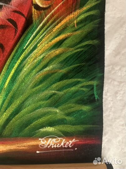 Панно тигр ручная работа