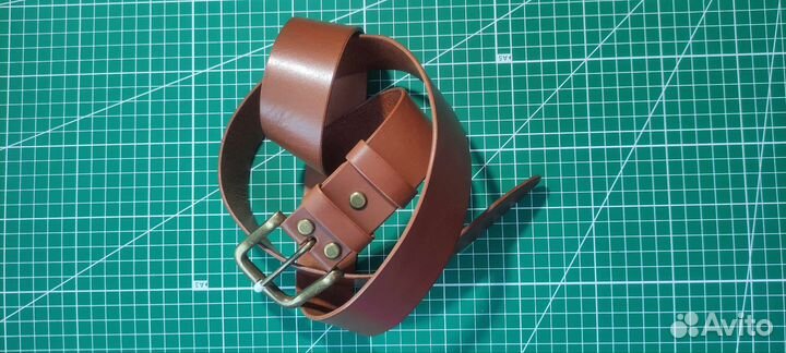 Ремень кожаный ручная работа