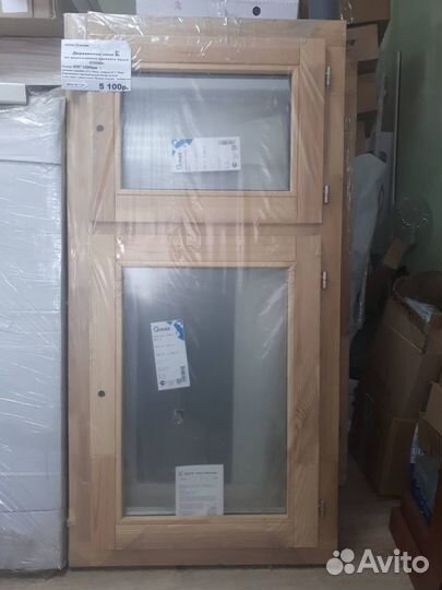 Окна деревянные из клееного двухслойного бруса