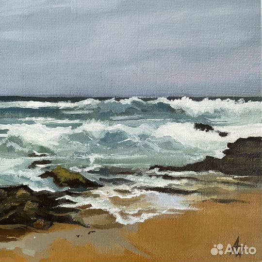 Картина маслом морской пейзаж