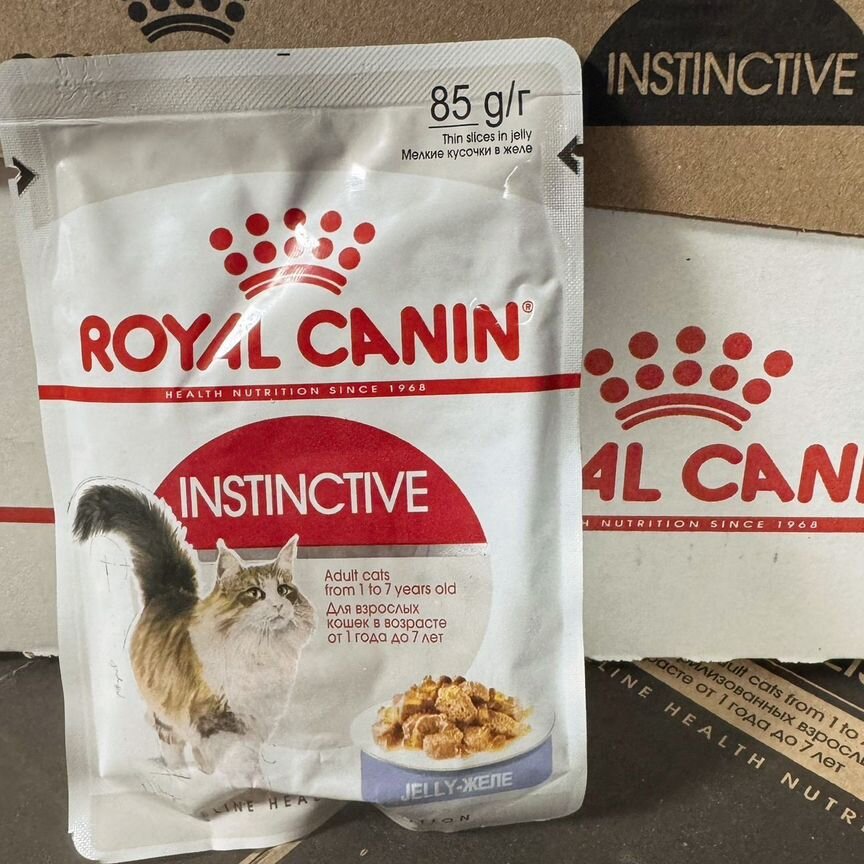 Влажный корм для кошек royal canin instinctive