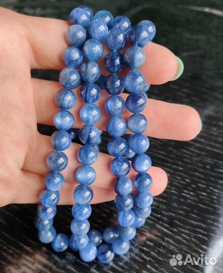 Кианит натуральный 8 мм