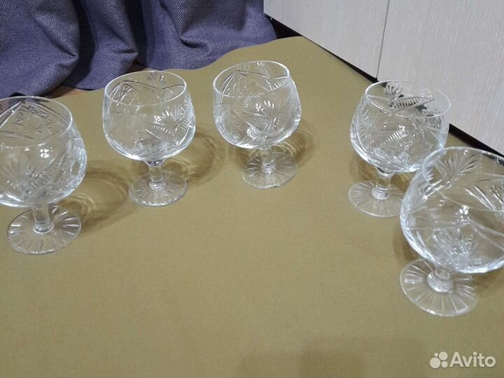 Фужеры рюмки хрусталь