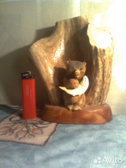 Экран Медведь с рыбой