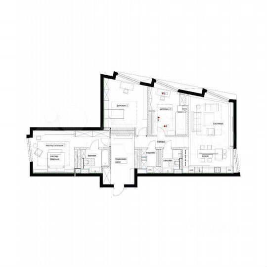 4-к. апартаменты, 146,3 м², 3/7 эт.