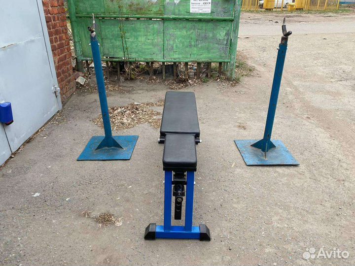 Стойки и скамья для штанги