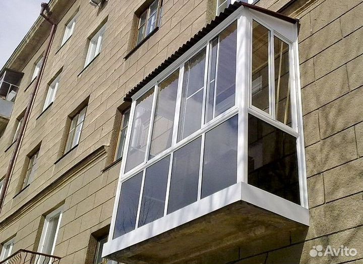 Остекление балконов и лоджий под ключ M4424