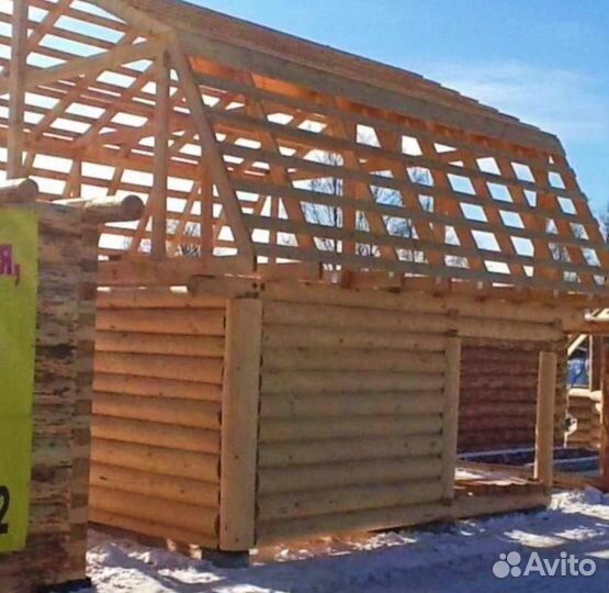 Сруб бани 6х3+3м, с Доставкой