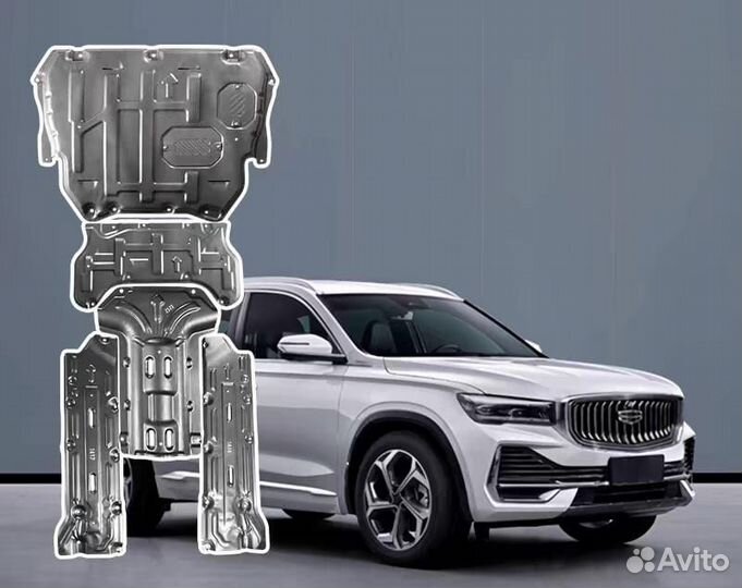 Защита муфты Geely Monjaro, углеродистая сталь