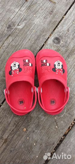 Crocs Кроксы сабо для девочки Микки 26 размер