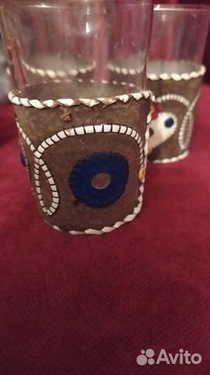 Стопки.ссср В кожаных чехлах 50 года Редкость