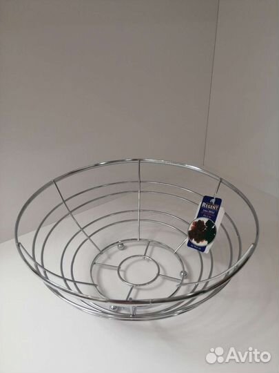 Ваза стальная для фруктов (новая)