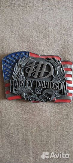 Винтажная пряжка для ремня Harley- Davidson
