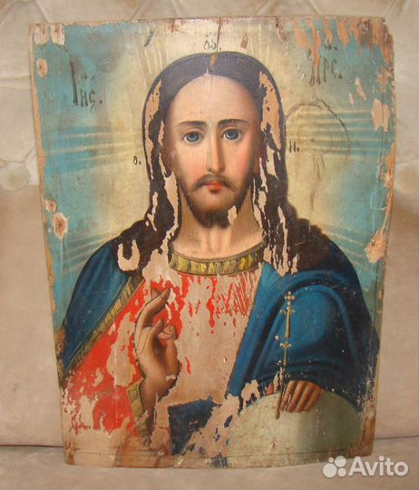 Икона Господь Вседержитель 19 век