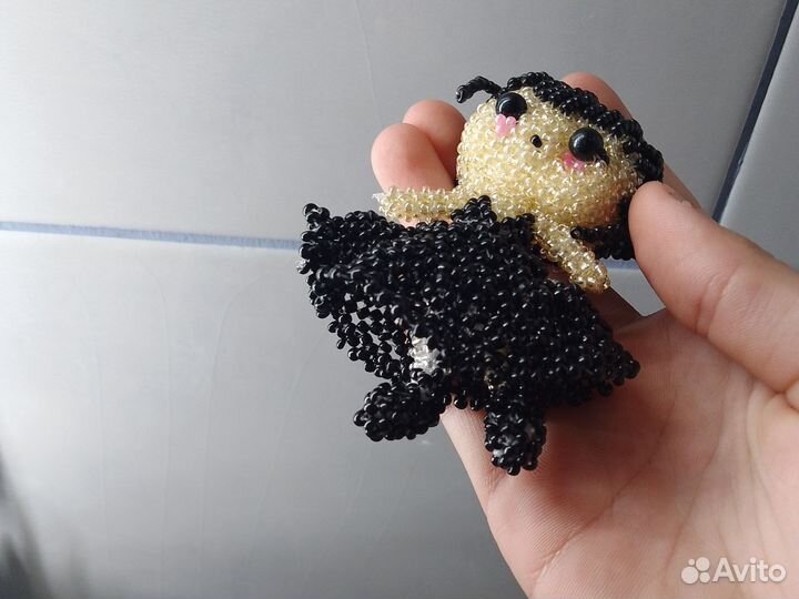 Амигуруми из бисера уэнсдей