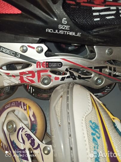 Роликовые коньки reaction