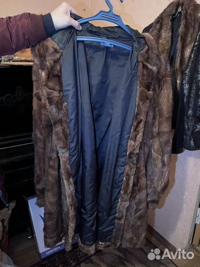 Шуба норковая из кусочков