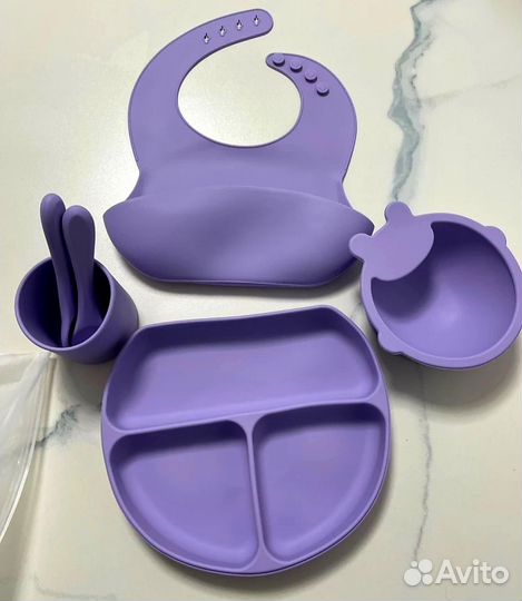 Новый Набор силиконовой посуды 6 предметов