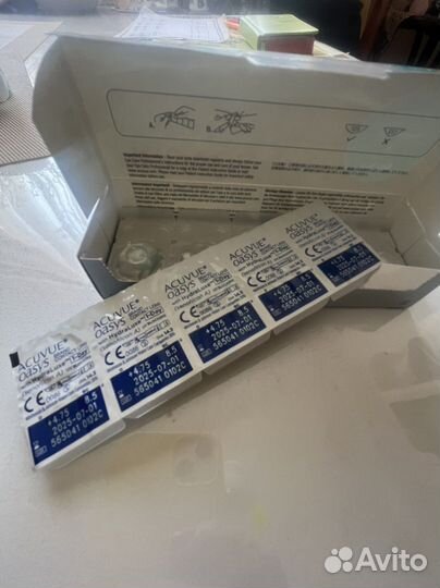 Линзы контактные acuvue oasys 1 day