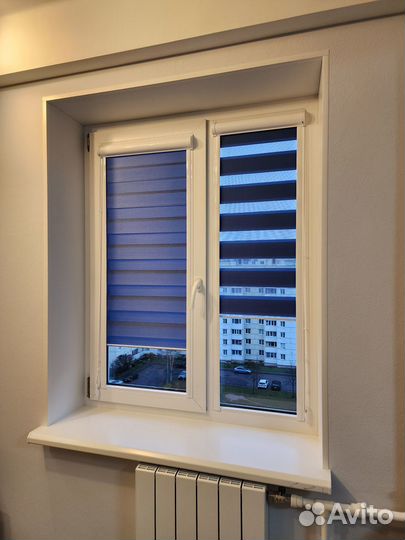 Рулонные шторы день-ночь Зебра. Производство