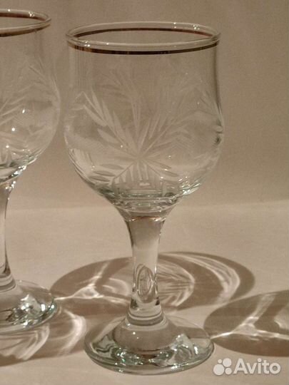 Фужеры. Бокалы. Стекло. СССР. Цена за 3 штуки