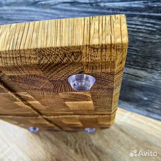 Разделочная доска торцевая деревянная