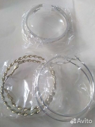 Серьги кольца