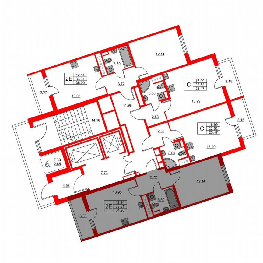 1-к. квартира, 35 м², 10/18 эт.