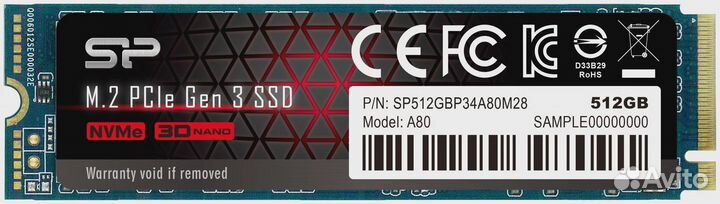 Твердотельный накопитель Silicon Power PCIe Gen3x4