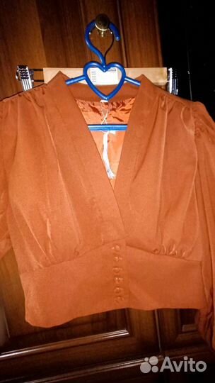 Блузка широкие рукава фонарики новая