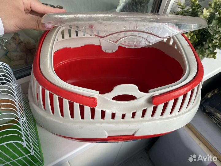 Клетка для грызунов, переноска и домик