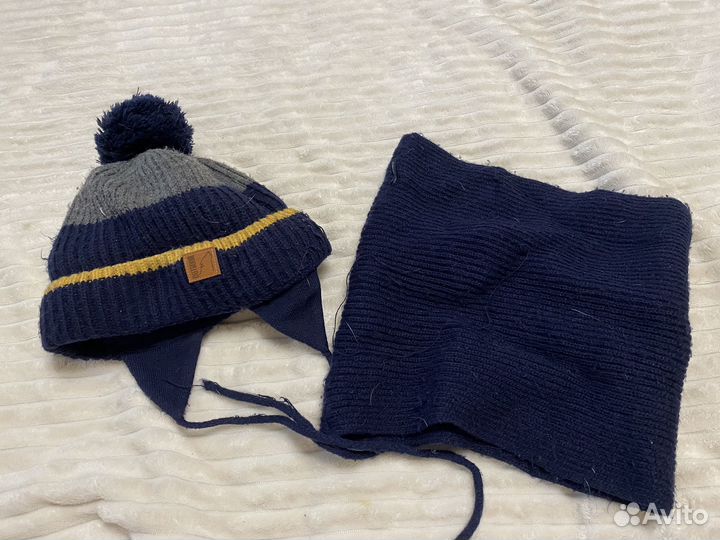 Комплект шапка и снуд