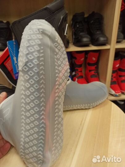 Защита мото обуви силиконовые бахилы