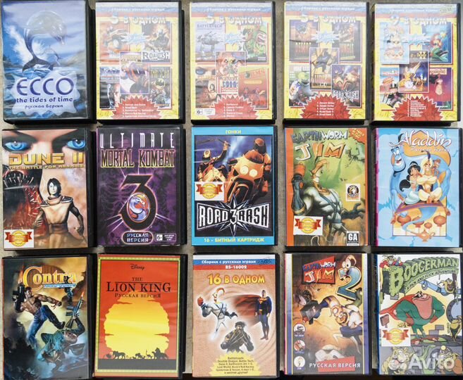 Картриджи Sega 16 бит. Игры для приставки Сега