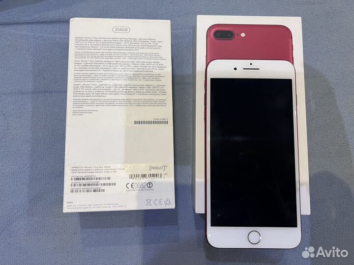 Телефон Apple iPhone 7 plus 256gb product RED